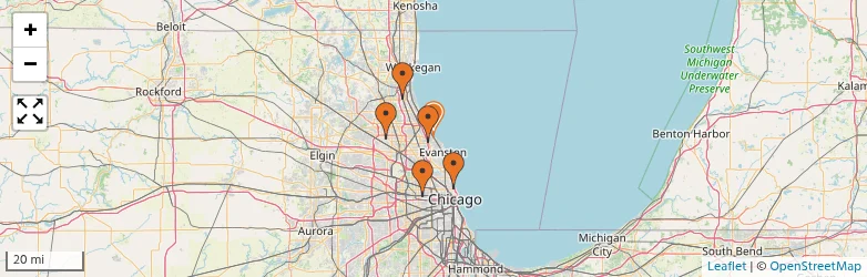 Related schools map