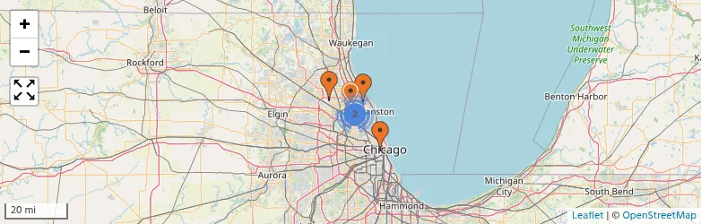 Related schools map