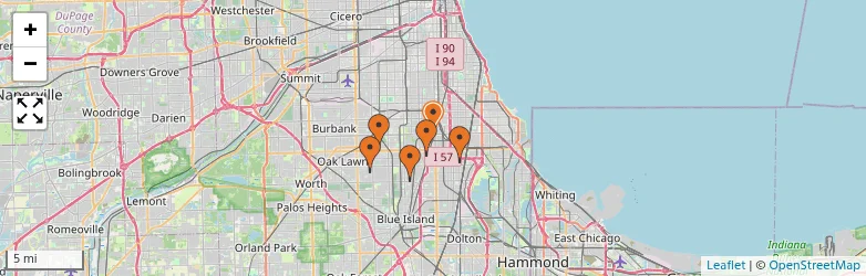 Related schools map