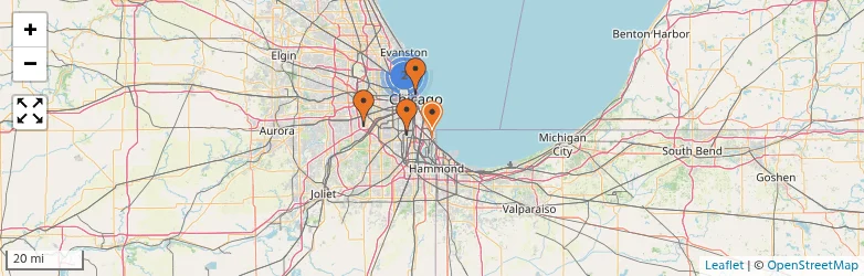 Related schools map
