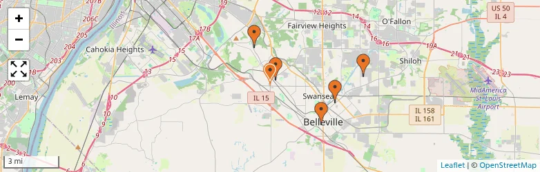 Related schools map