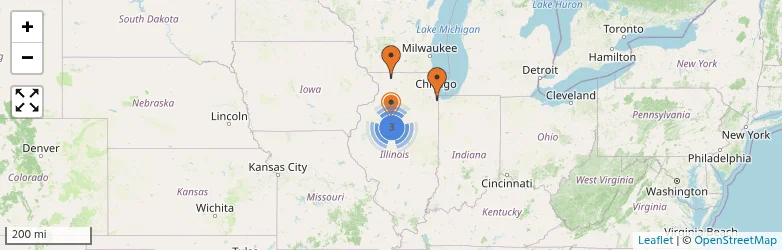 Related schools map