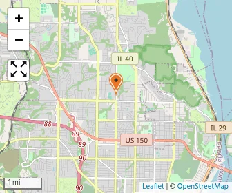 Map of Peoria Notre Dame High School