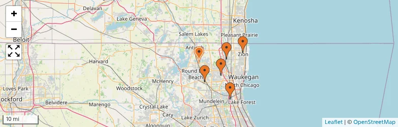 Related schools map