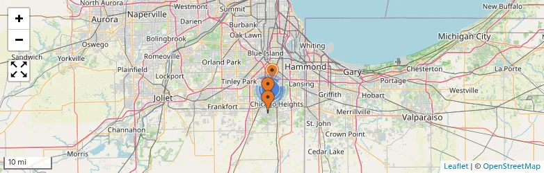 Related schools map