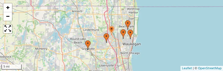 Related schools map