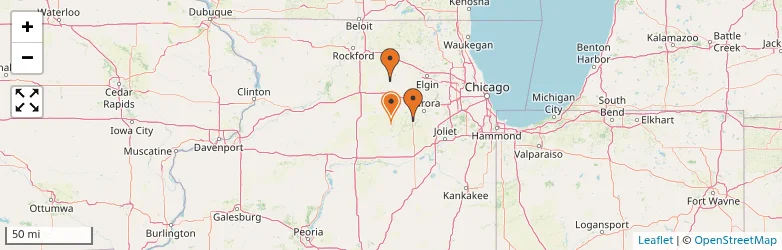 Related schools map