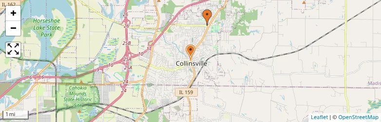 Related schools map