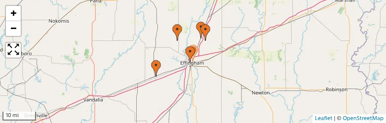 Related schools map