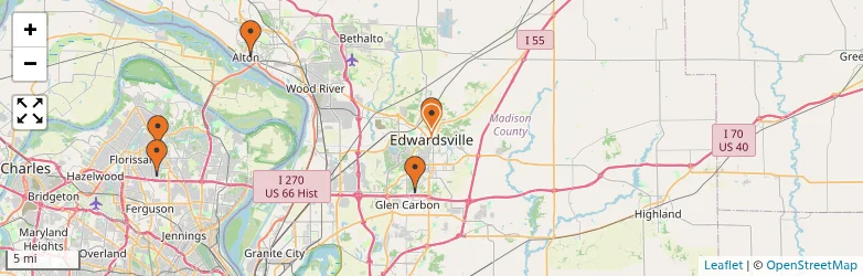 Related schools map
