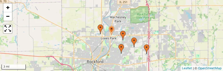 Related schools map