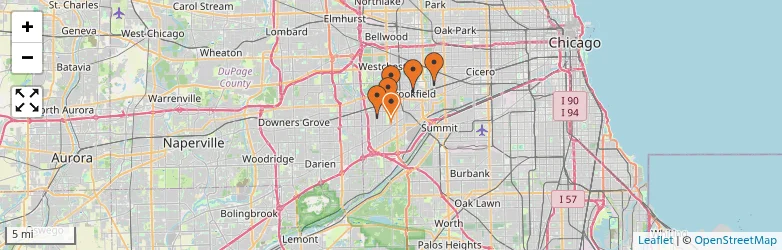 Related schools map