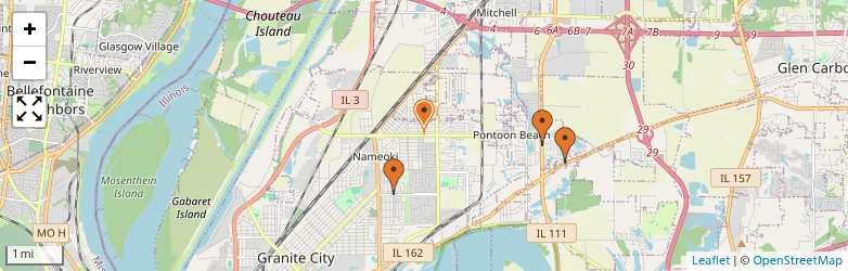 Related schools map