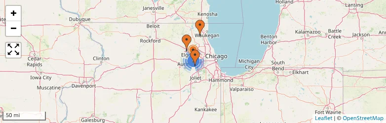 Related schools map
