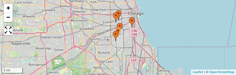 Related schools map