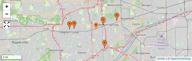 Related schools map