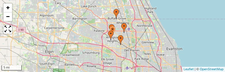 Related schools map