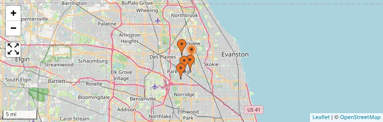 Related schools map