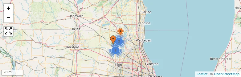 Related schools map