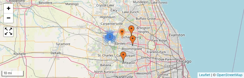 Related schools map