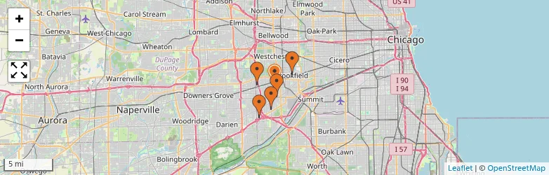 Related schools map