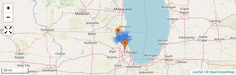 Related schools map