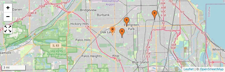 Related schools map