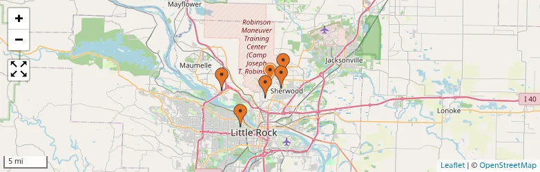 Related schools map