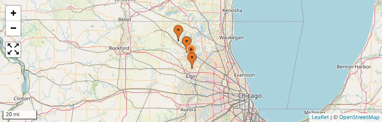 Related schools map