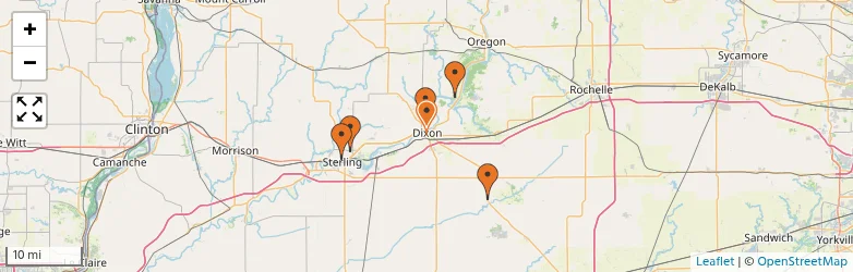 Related schools map