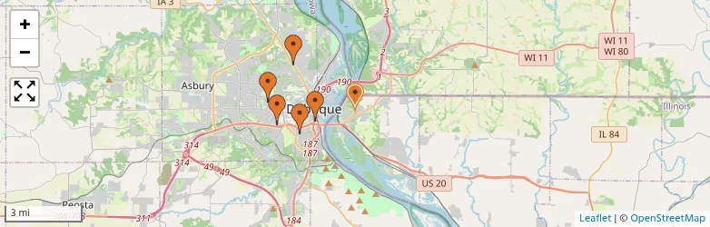 Related schools map
