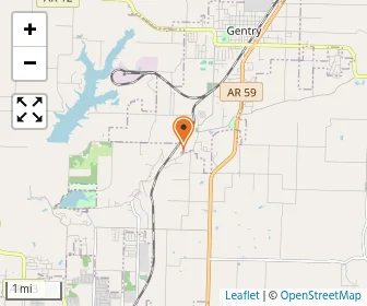 Map of Ozark Adventist School