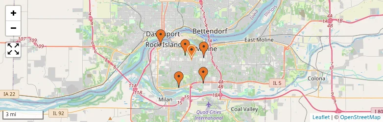 Related schools map