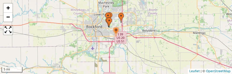 Related schools map