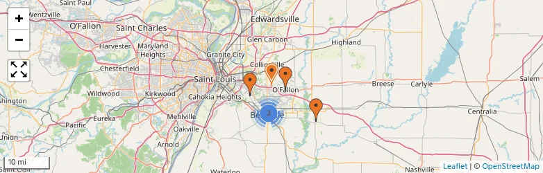 Related schools map