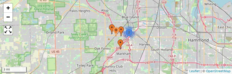 Related schools map