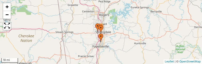 Related schools map