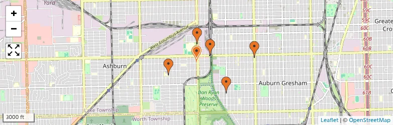 Related schools map