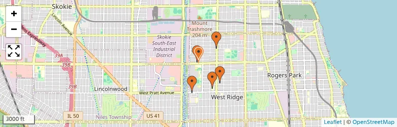 Related schools map
