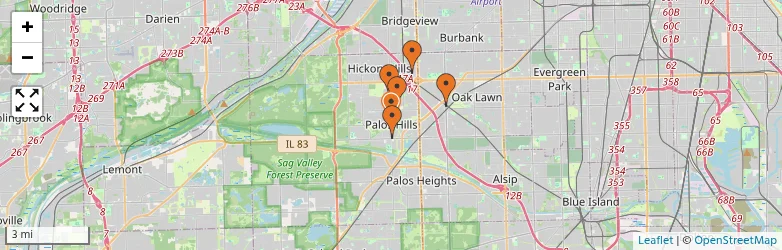 Related schools map