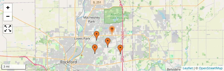 Related schools map