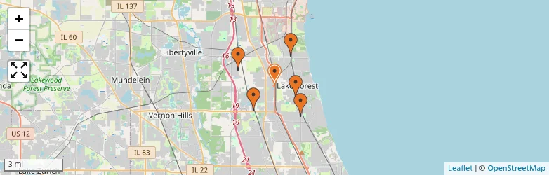 Related schools map