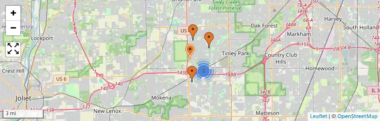 Related schools map