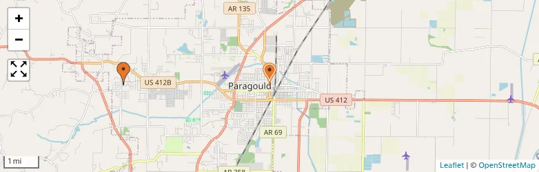 Related schools map