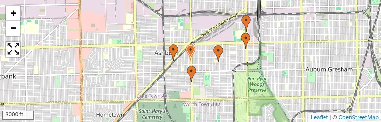 Related schools map