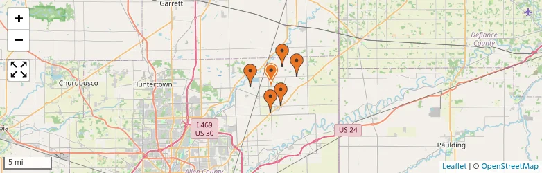 Related schools map