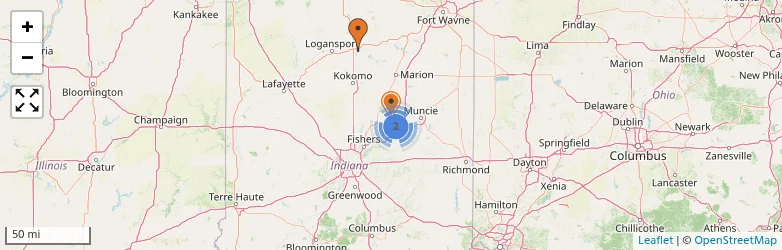 Related schools map