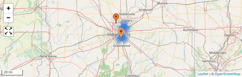 Related schools map