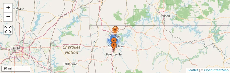 Related schools map