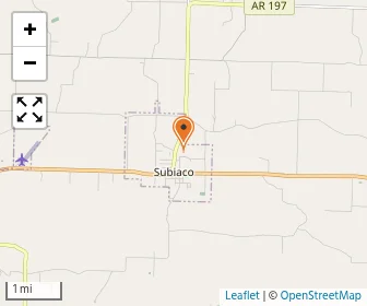 Map of Subiaco Academy